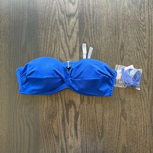 Victoria's Secret Cobalt Blue Bandeau Top with Removable Straps